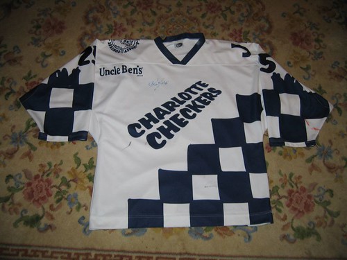 Charlotte Checkers 99-00 Richard Scott create-a-jersey front