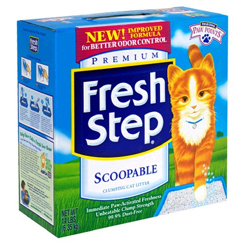Fresh Step Scoopable Cat Litter, Clumping, 14 lb (6.35 kg)