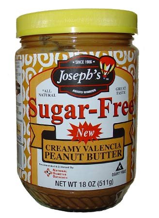 Joseph's Sugar Free Peanut Butter Creamy 18 oz.