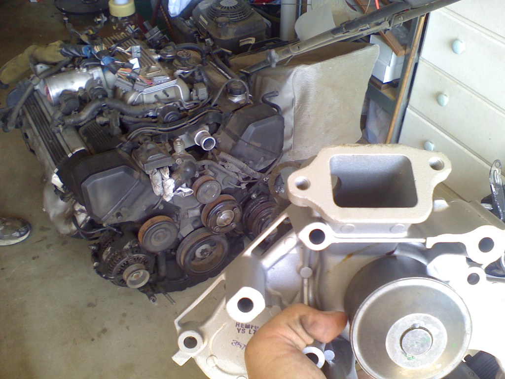 Mmm... New water pump. ALMOST time to start installing the motor.