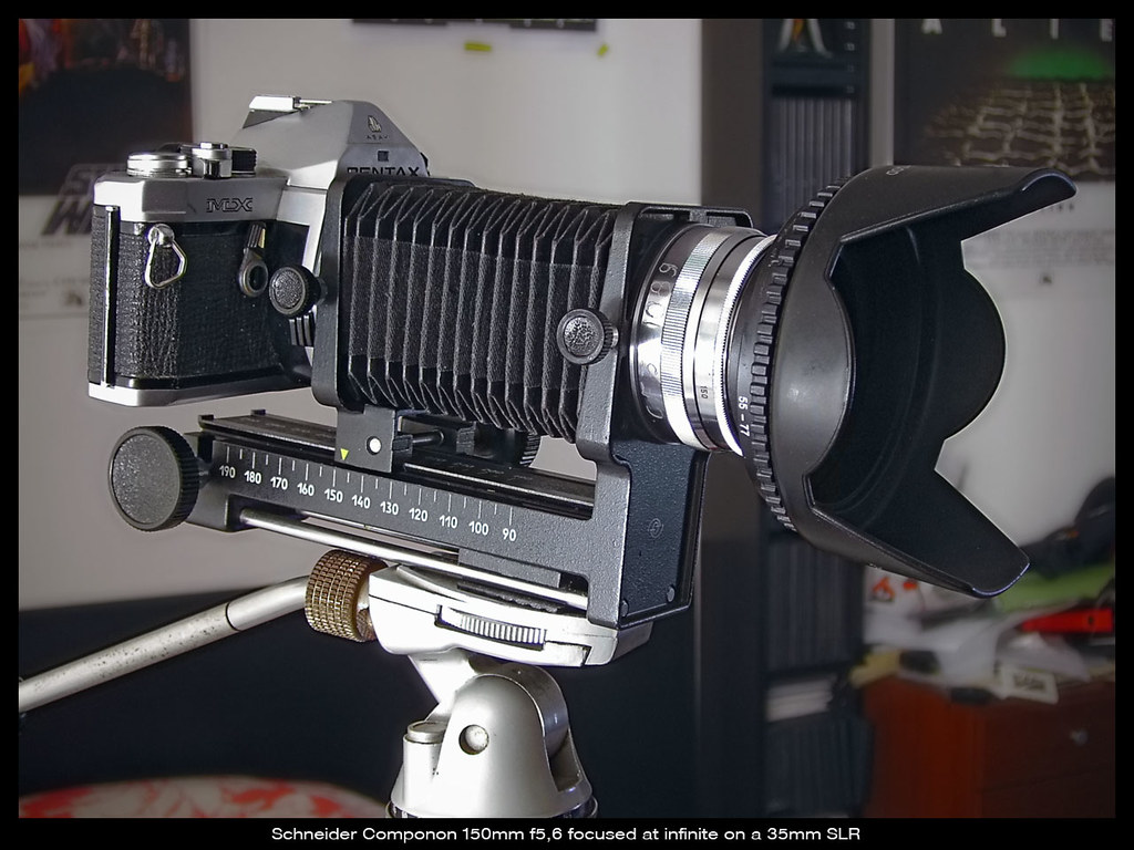 large format lens on a 35mm SLR