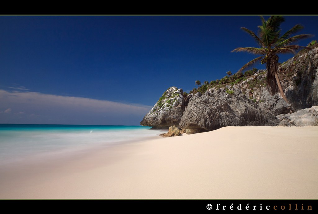 Tulum ruins beach - Long exposure with ND filter
