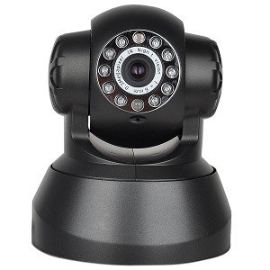 Wireless Infrared Motion Night Vision Network Color Camera w/Pan & Tilt Control, Microphone