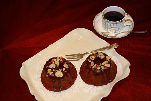 German Chocolate hazelnut creme cakes
