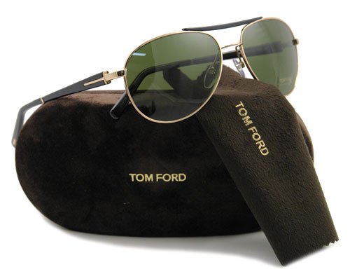 New Tom Ford TF0113 Camillo Rose Gold/Brown w/ Green