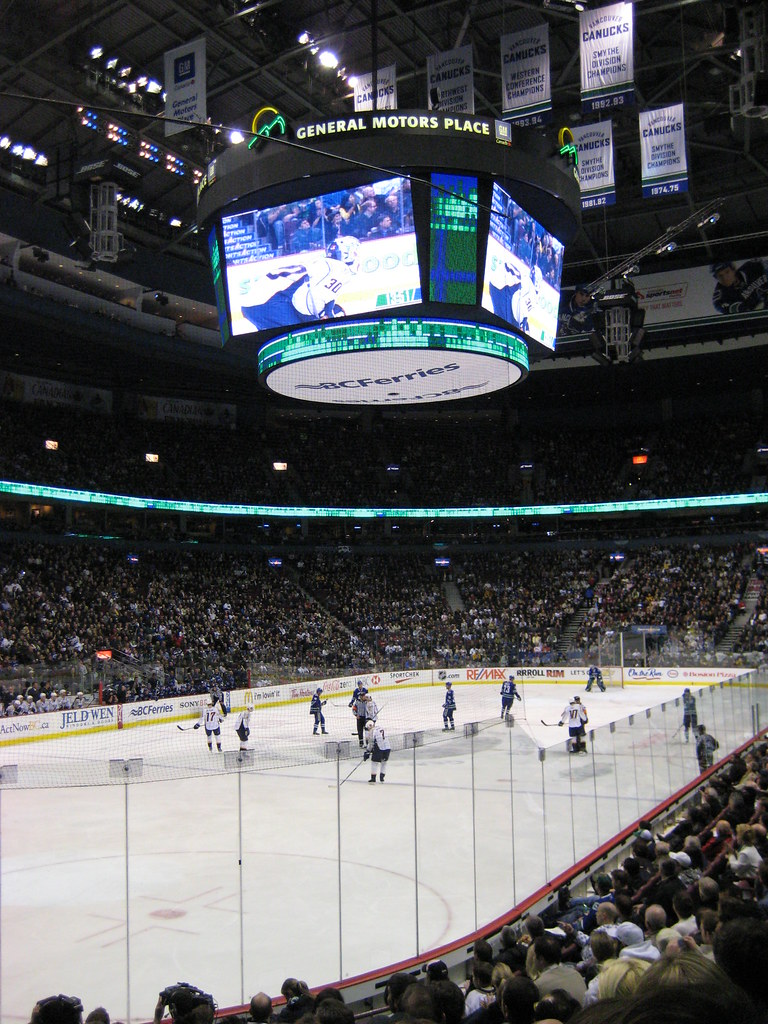 My View at the Canucks Game