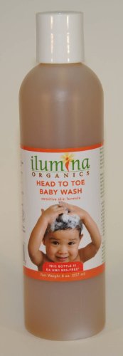 Ilumina Organics Head To Toe Baby Wash, Sensitive Skin Formula, 8.0-Ounce Bottle (Pack of 2)