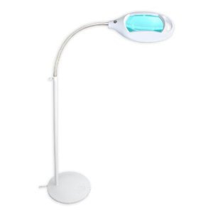 Quality Magnifier Floor Lamp for Reading - X-Large Lens - 60 LED