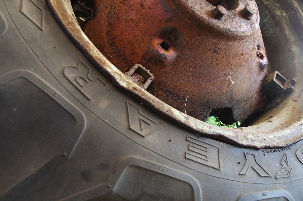 Tired tractor tire