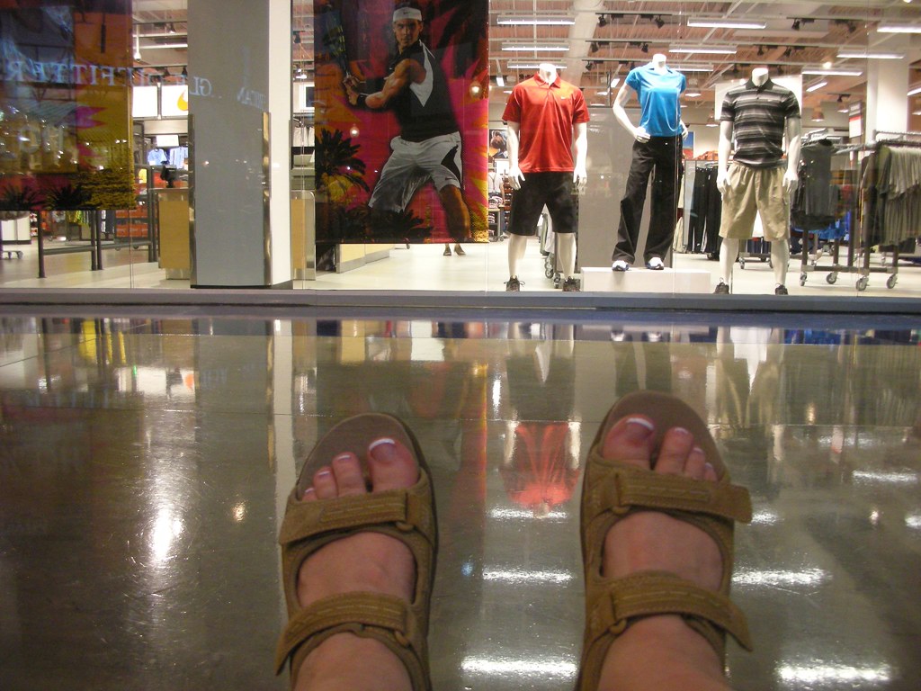 My New Sandals - Outlet Mall in Primm, Nevada