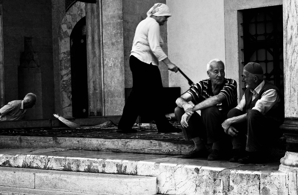 Elderly people at the Mosque
