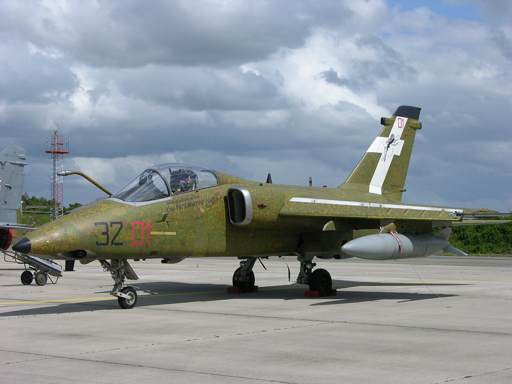 MM7147 32-01 Aeritalia-Embraer AMX 32 Stormo painted in second world war markings