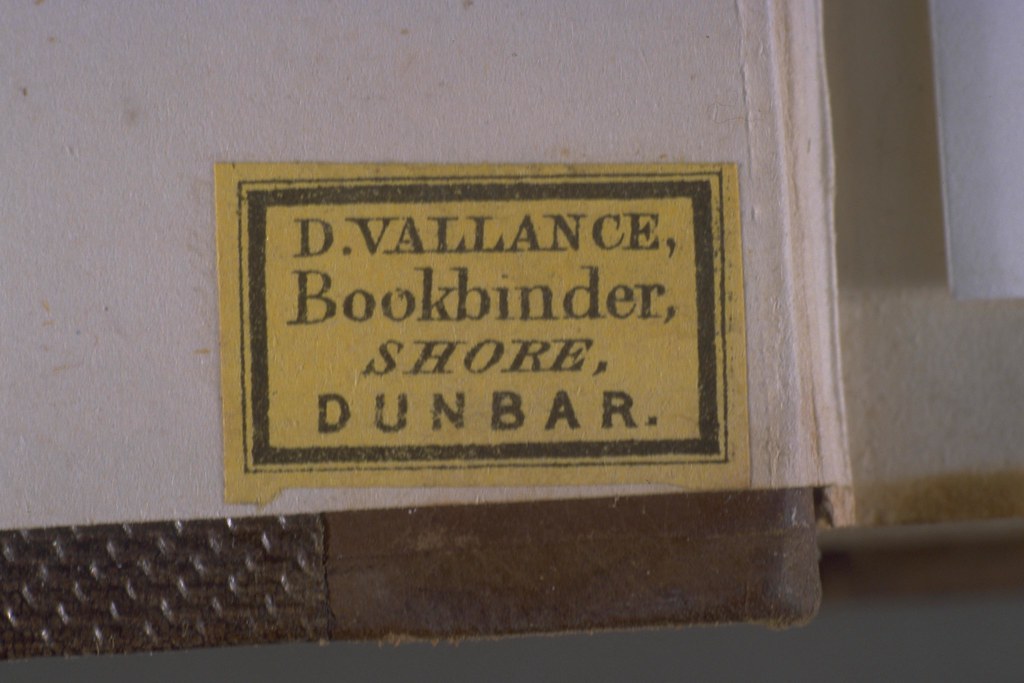 Bookbinder's label