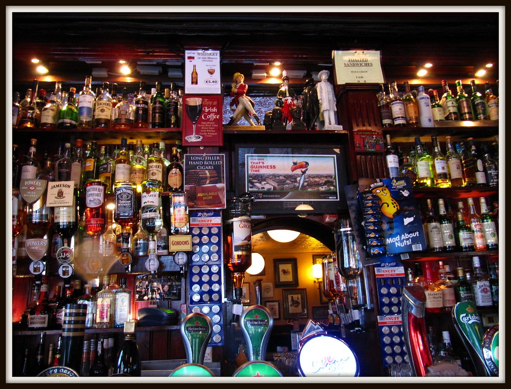 Bar area of The Temple Bar-Dublin