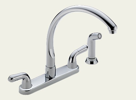 Delta Waterfall Chrome Two Handle Kitchen Faucet