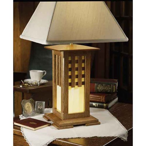 Arts and Crafts Lamp: Downloadable Woodworking Plan