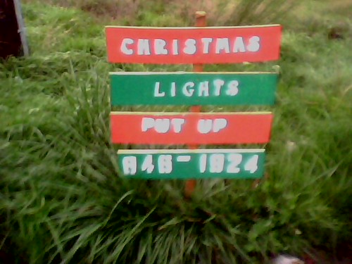 job opportunity:  put up yer Christmas lights for ya?