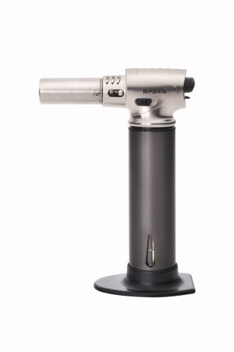 BonJour Creme Brulee Pro Culinary Torch with Fuel Gauge