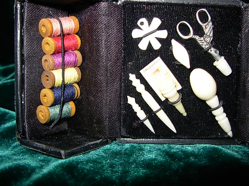 Handmade French Fashion Doll Sewing Case