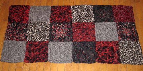 18 square wool Braided Rug