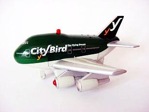 City Bird - The Flying Dream Toy Fun Plane with batteries #1D