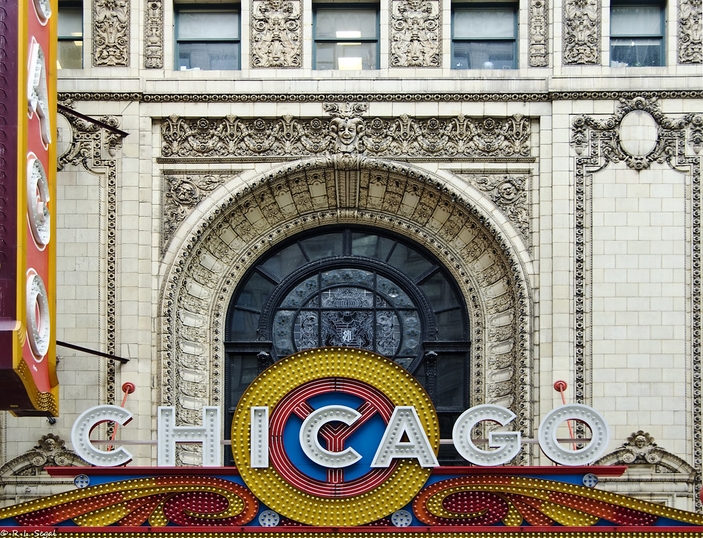 Chicago Theatre Marquee and Window