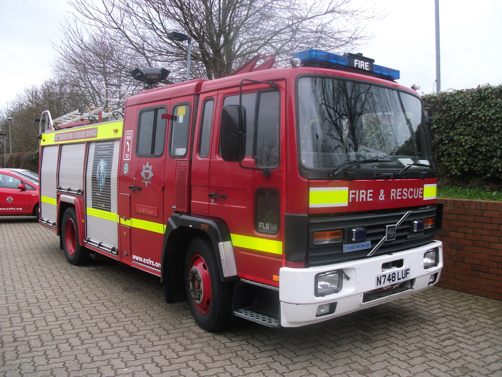 N748LUF Volvo Excalibur Fire Appliance based at No.12 Uckfield