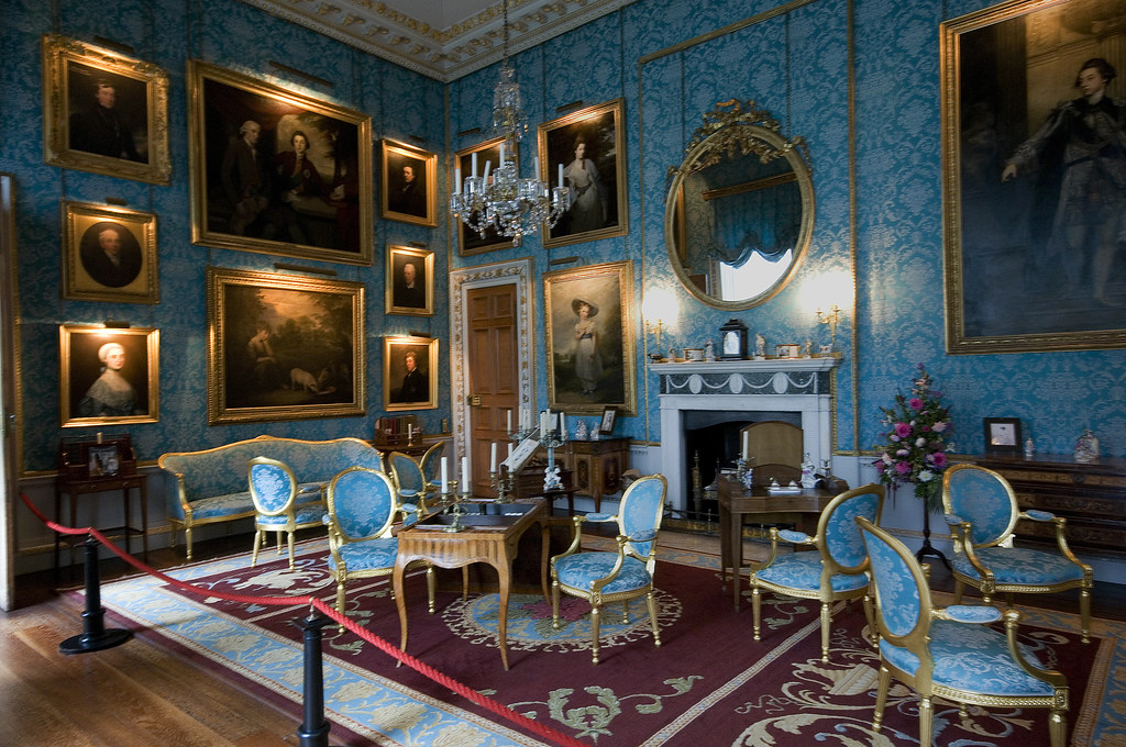 The turquoise drawing room, Castle Howard (still used by the Howard family to-day)