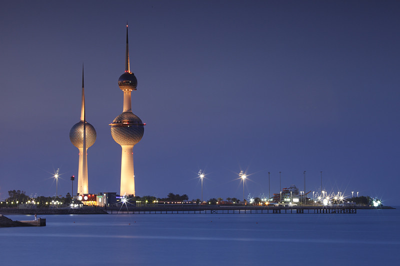 Kuwait Towers Blue hour