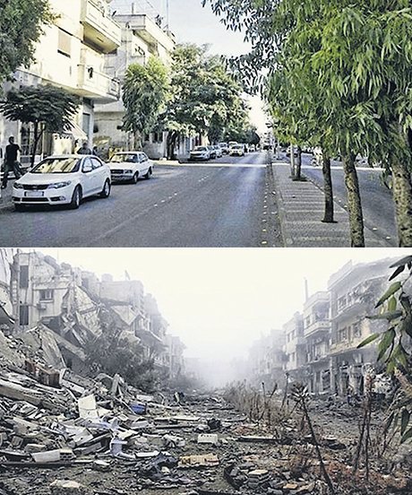 أطلال التراث السوري:صور قبل و بعد