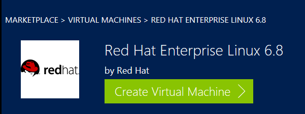 Red Hat Enterprise Linux 6.8 in Azure Marketplace