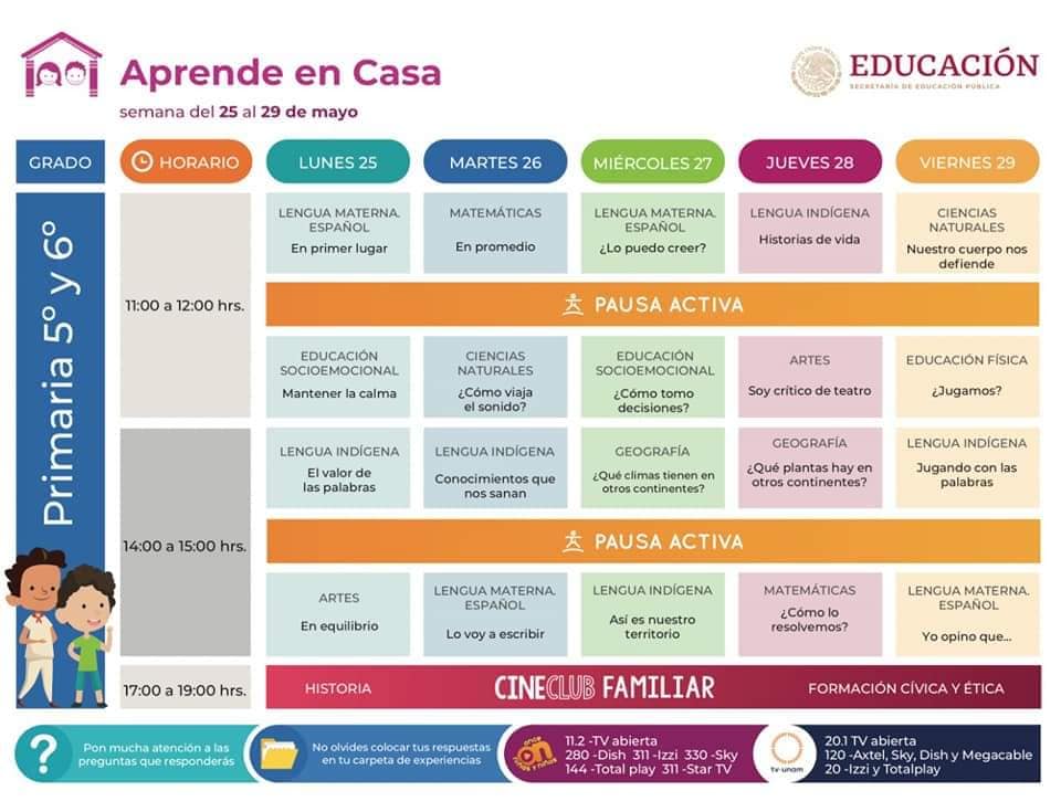 #AprendeEnCasa - 25 de mayo - 5° y 6° Primaria