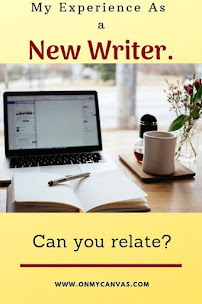 pinterest image for article on the journey and struggles of a new writer