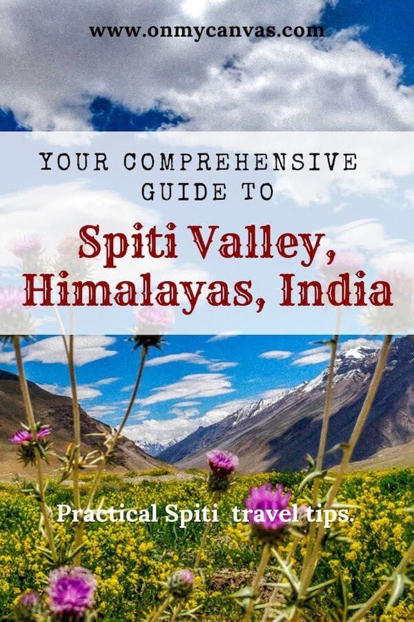 spiti valley travel blog pinterest image