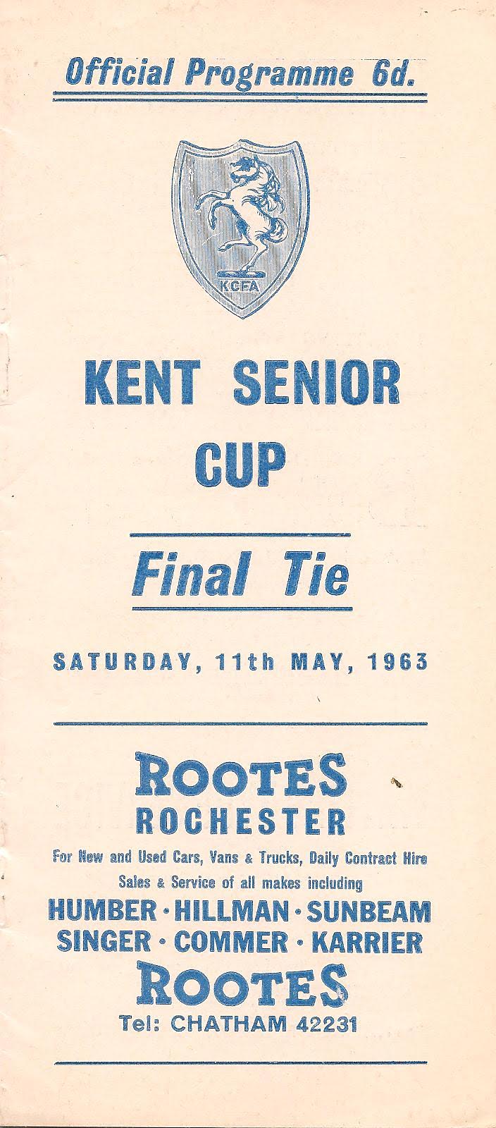 1963 KSC Final Programme