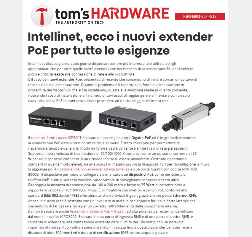 Sodola Extender PoE Gigabit a 4 porte, 1 PoE in 3 Uscite PoE, ripetitore PoE IEEE 802.3 AF/at 30 W con interruttore PoE a Parete 10/100/1000 Mbps