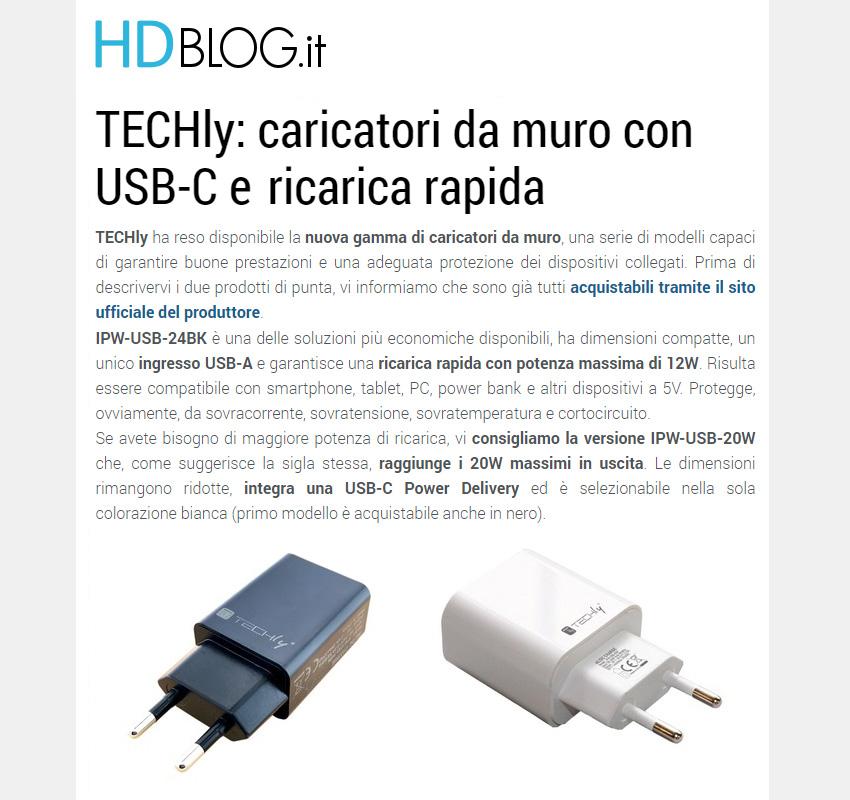Caricatore USB-C Lindy 20W Compatto Con Power Delivery - 5V/3A, 9V/2.22A, 12V/1.67A Per Smartphone E Tablet