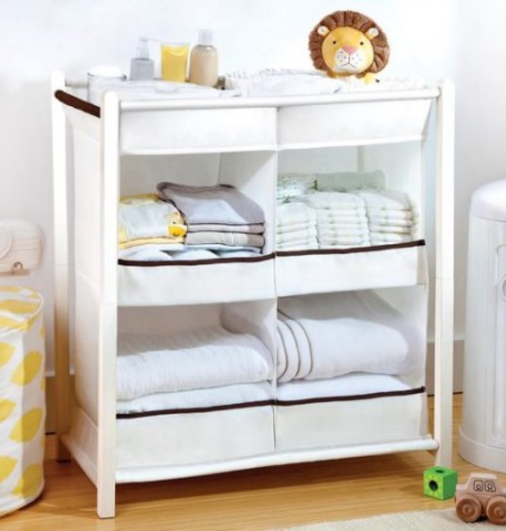 For the nursery closet since it's small - helps keep things organized and visible so they're easy to find.