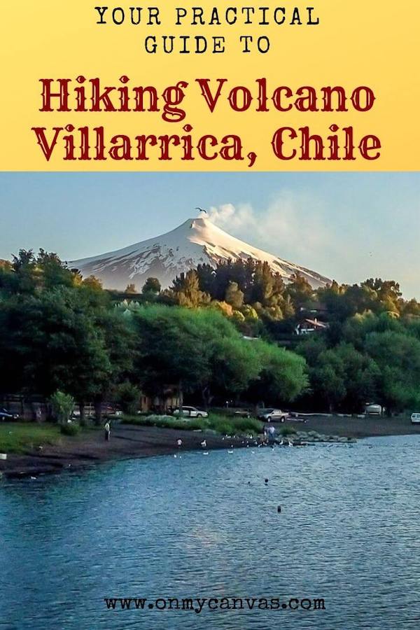 hiking volcano villarrica pinterest image