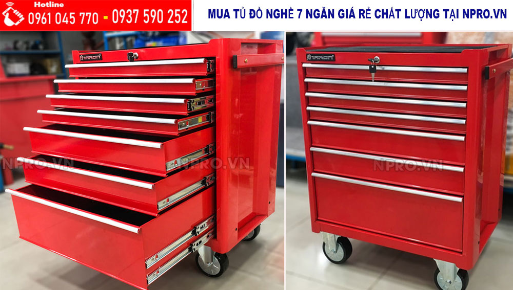 Tủ kéo 5 ngăn đựng đồ nghề, tủ đựng đồ nghề 7 ngăn kéo giá tốt 37GJ3Hh