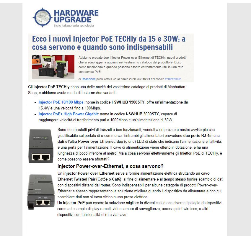 Intellinet 561518 Iniettore Gigabit PoE+ High Power – Alimenta E Collega I Tuoi Dispositivi Di Rete Con Un Solo Cavo