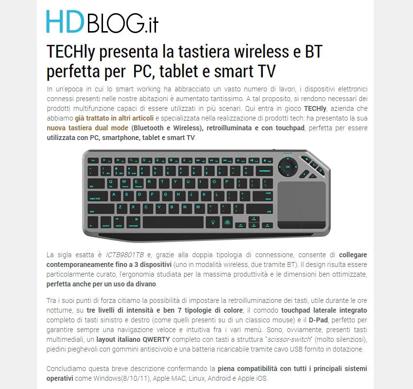 Bluetooth WiFi 2.4 GHz Dual Mode Keyboard for Smart TV Backlit with