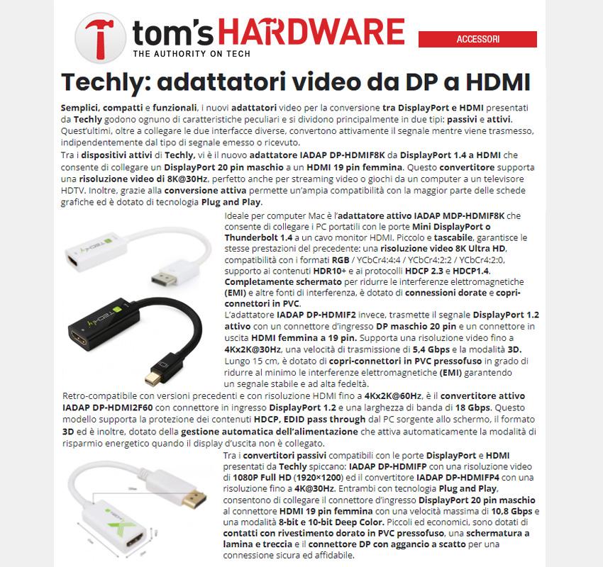 Adattatore REY Mini DisplayPort (MDP) Maschio A HDMI Femmina – 1080p, Connettori Dorati
