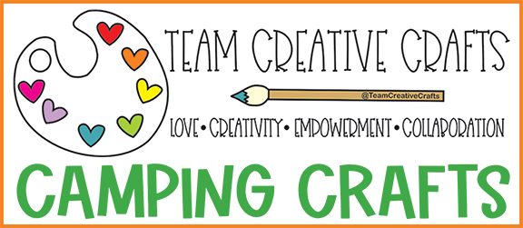 Team Creative Crafts Logo - Be a Happy Camper - JaneClauss.com