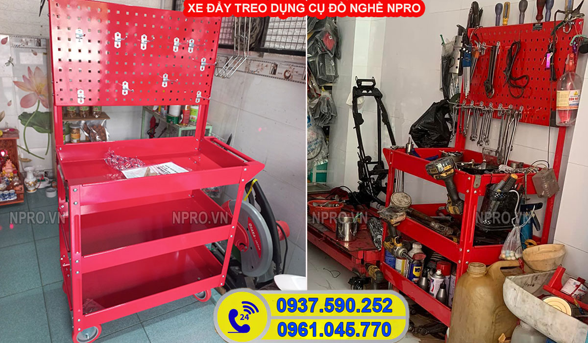 Tủ treo dụng cụ cơ khí, tủ đựng đồ nghề vật tư có giá treo 3MDhXAI