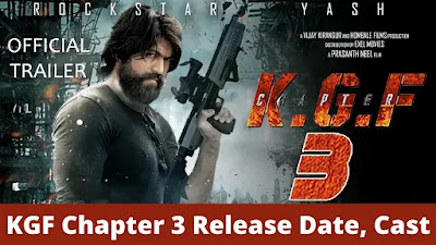 KGF Chapter 3 Release Date, Trailer, Star Cast, KGF 3 Budget, Prabhas Entry, #KGFChapter3, #KGF3, #KGF3 Release date.