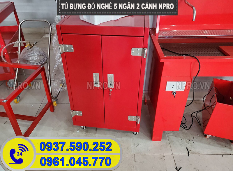 tủ đựng đồ nghề xe máy 5 ngăn 