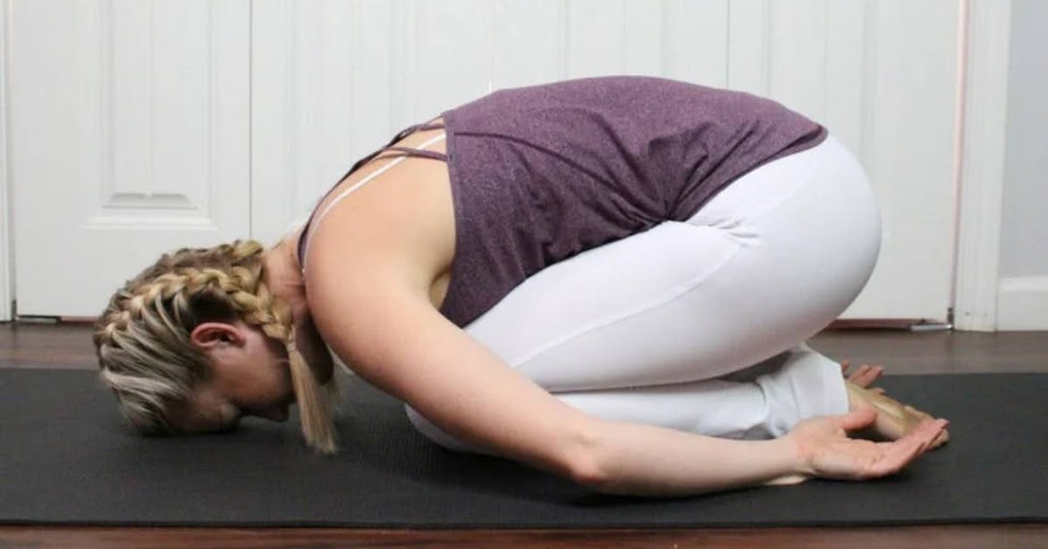 Embryo's Pose with 10 breaths -  Sciatica Pain Yoga Pose