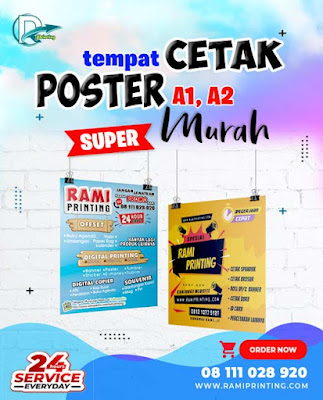 Tempat Cetak Poster A1, A2 Murah Jakarta