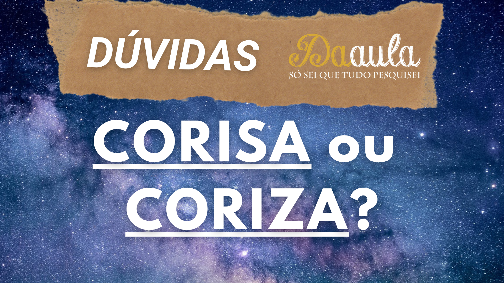 Coriza ou Corisa: Qual a Forma Correta?